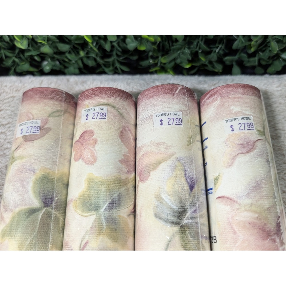 Chesapeake Floral Ivy Leaf Wallpaper Border 4 Rolls Cottagecore Die Cut Scallop - Picture 3 of 7